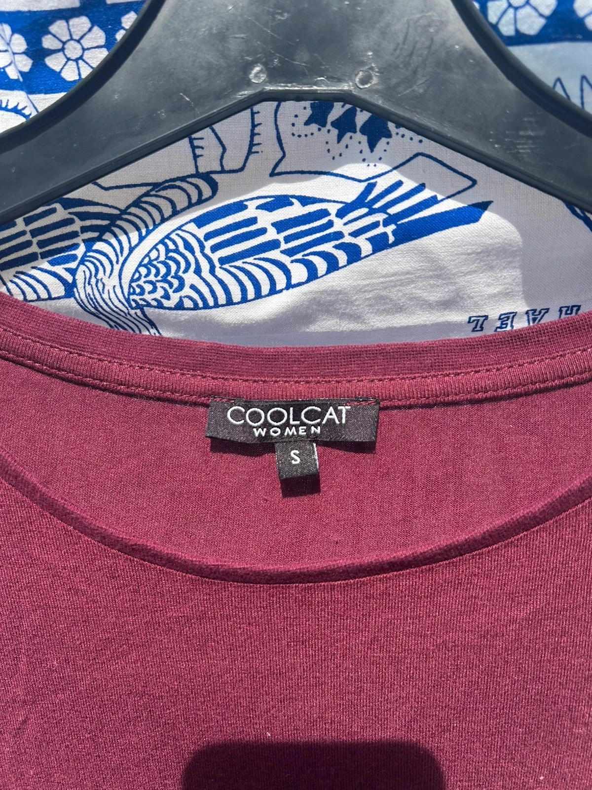 Camiseta bordô violeta S/36 feminina CoolCat em bom estado – photo 2